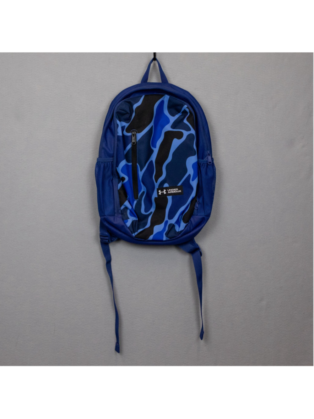 Boys Under Armour Hustle blue camo backpack